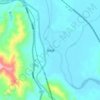 贺街镇の地形図、標高、起伏