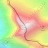 मकालु 马卡鲁山 Makaluの地形図、標高、起伏