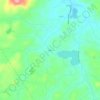 Waxの地形図、標高、起伏