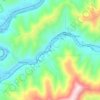 Kittsの地形図、標高、起伏