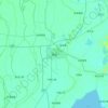 南県の地形図、標高、起伏