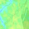 Renの地形図、標高、起伏