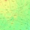 周口市の地形図、標高、起伏