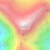 ナムチャバルワの地形図、標高、起伏