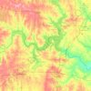 The Islandsの地形図、標高、起伏