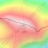 Пик Победы Жеңиш чокусу 托木尔峰 Jengish Chokusuの地形図、標高、起伏