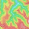 Unitedの地形図、標高、起伏
