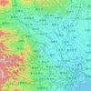 埼玉県の地形図、標高、起伏