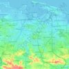 サンフアンの地形図、標高、起伏