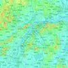 南京市の地形図、標高、起伏