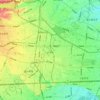 小平市の地形図、標高、起伏