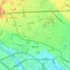国立市の地形図、標高、起伏