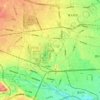 立川市の地形図、標高、起伏