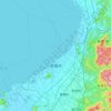 彦根市の地形図、標高、起伏