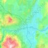 リノの地形図、標高、起伏