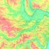 Saint Charles Countyの地形図、標高、起伏