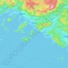 下松市の地形図、標高、起伏