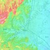 茂原市の地形図、標高、起伏