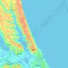 鹿嶋市の地形図、標高、起伏