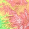 Sierra Countyの地形図、標高、起伏