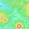 倶知安町の地形図、標高、起伏