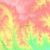 Republic Countyの地形図、標高、起伏