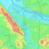 ポートランドの地形図、標高、起伏