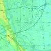 下相街道の地形図、標高、起伏