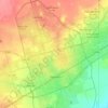 Odessaの地形図、標高、起伏